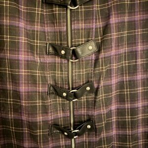 Killstar Purple and Black Plaid Dress